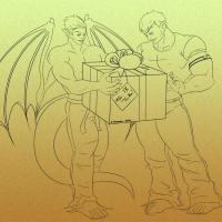 Image created by Demona; Narugi created by Neekko